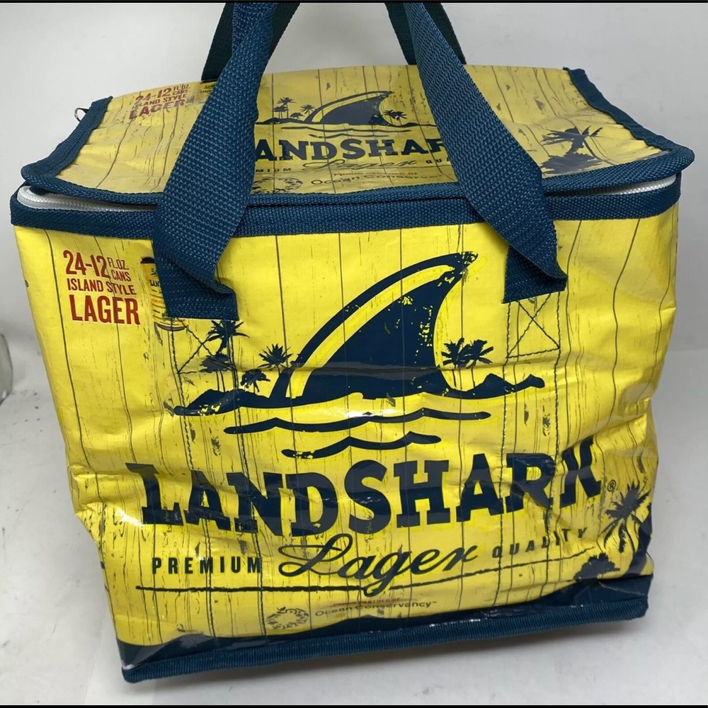 New Landshark Lager Beer 24 12oz Can Cooler Bag